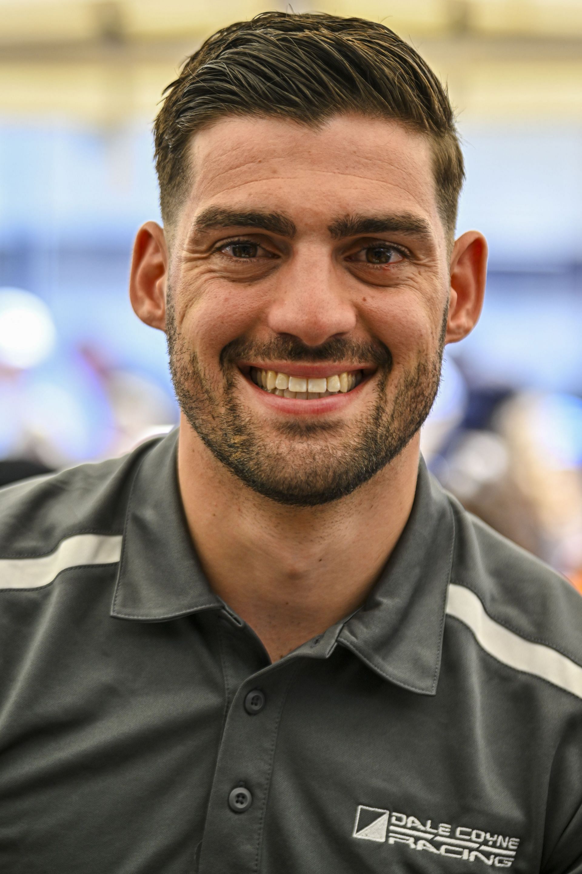 Rinus Veekay, driver of the #18 Askroi Team Coyne Honda, poses during the INDYCAR Firestone Grand Prix of St. Petersburg on February 28, 2025, in St Petersburg, Florida. (Photo by Miguel J. Rodriguez Carrillo /Getty Images)